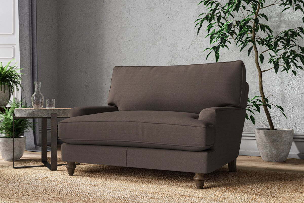 Marri Love Seat - Recycled Cotton Mocha - Image 2