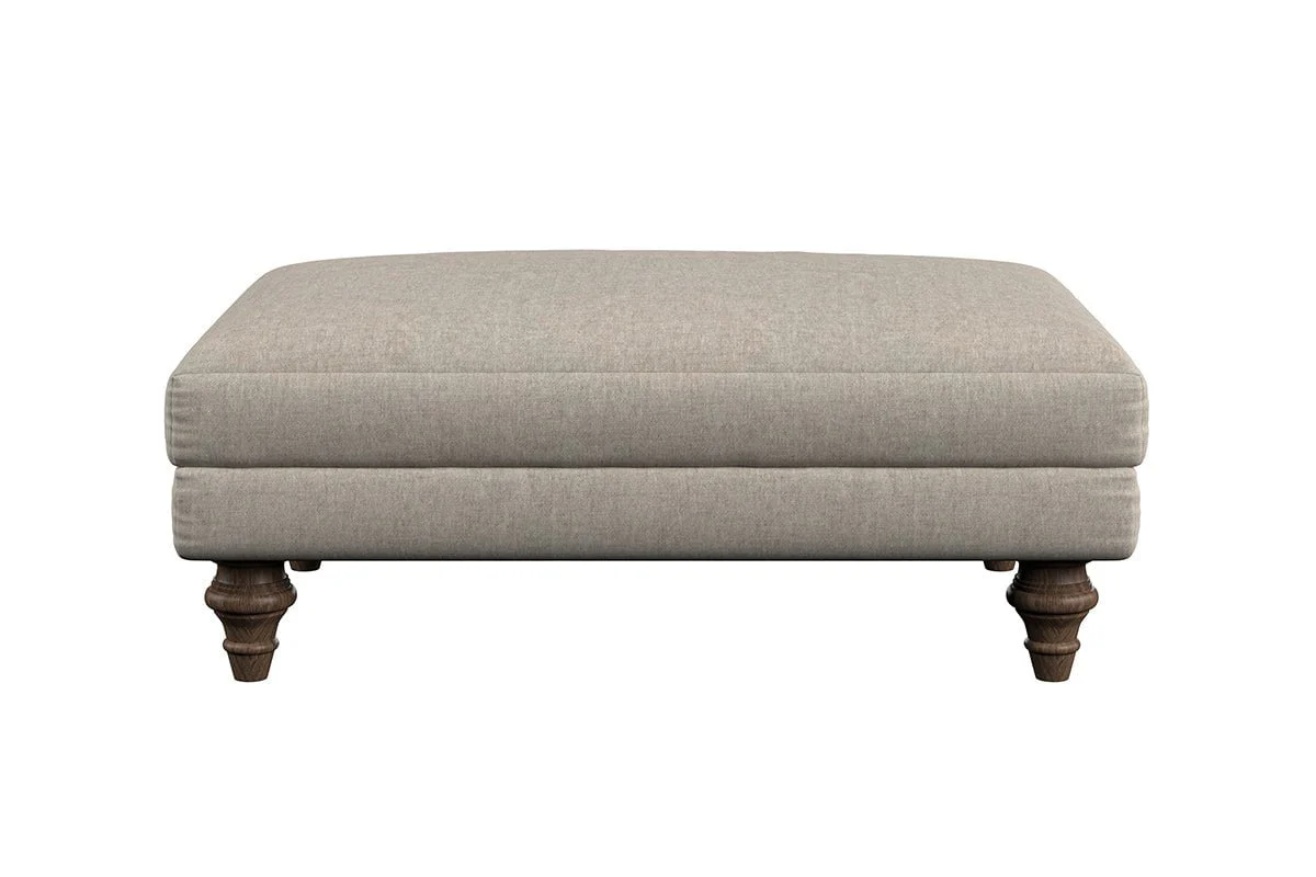 Marri Medium Footstool - Brera Linen Charcoal - Image 3