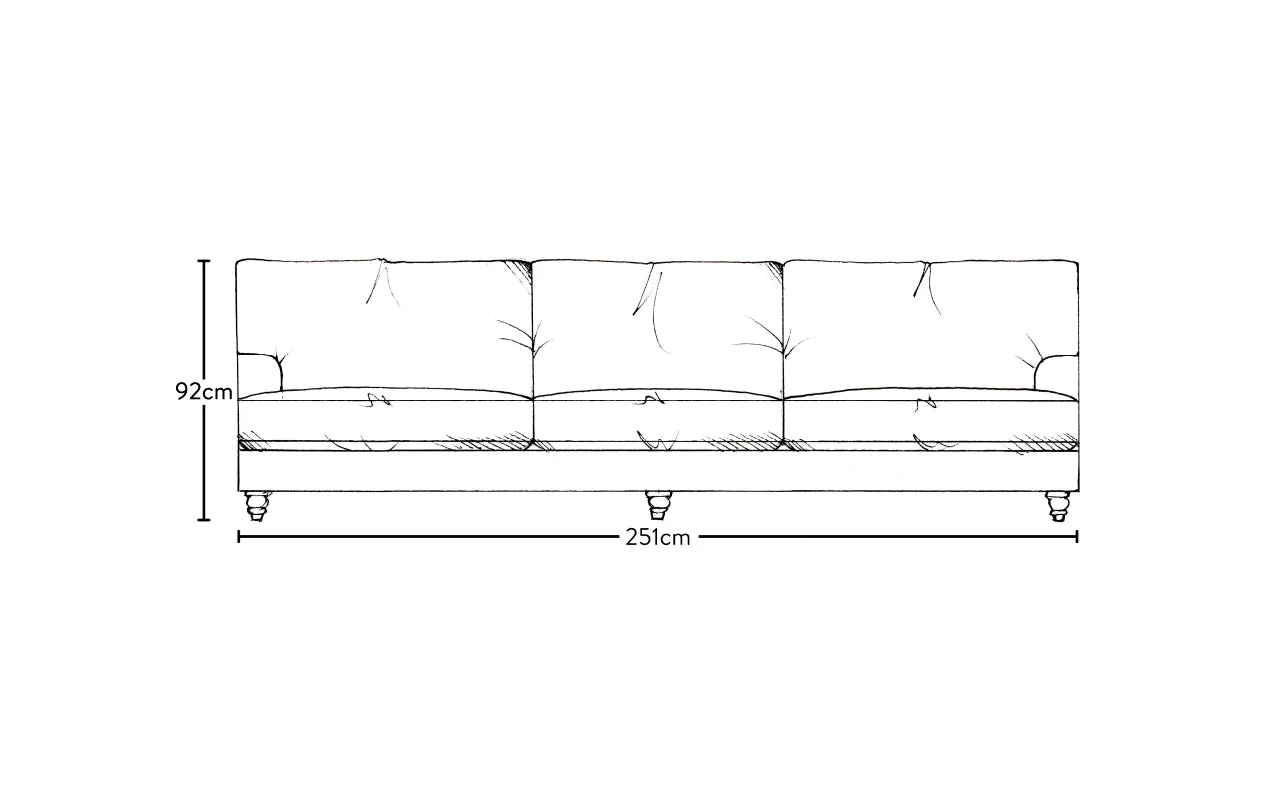 Marri Super Grand Sofa - Brera Linen Indigo - Image 6