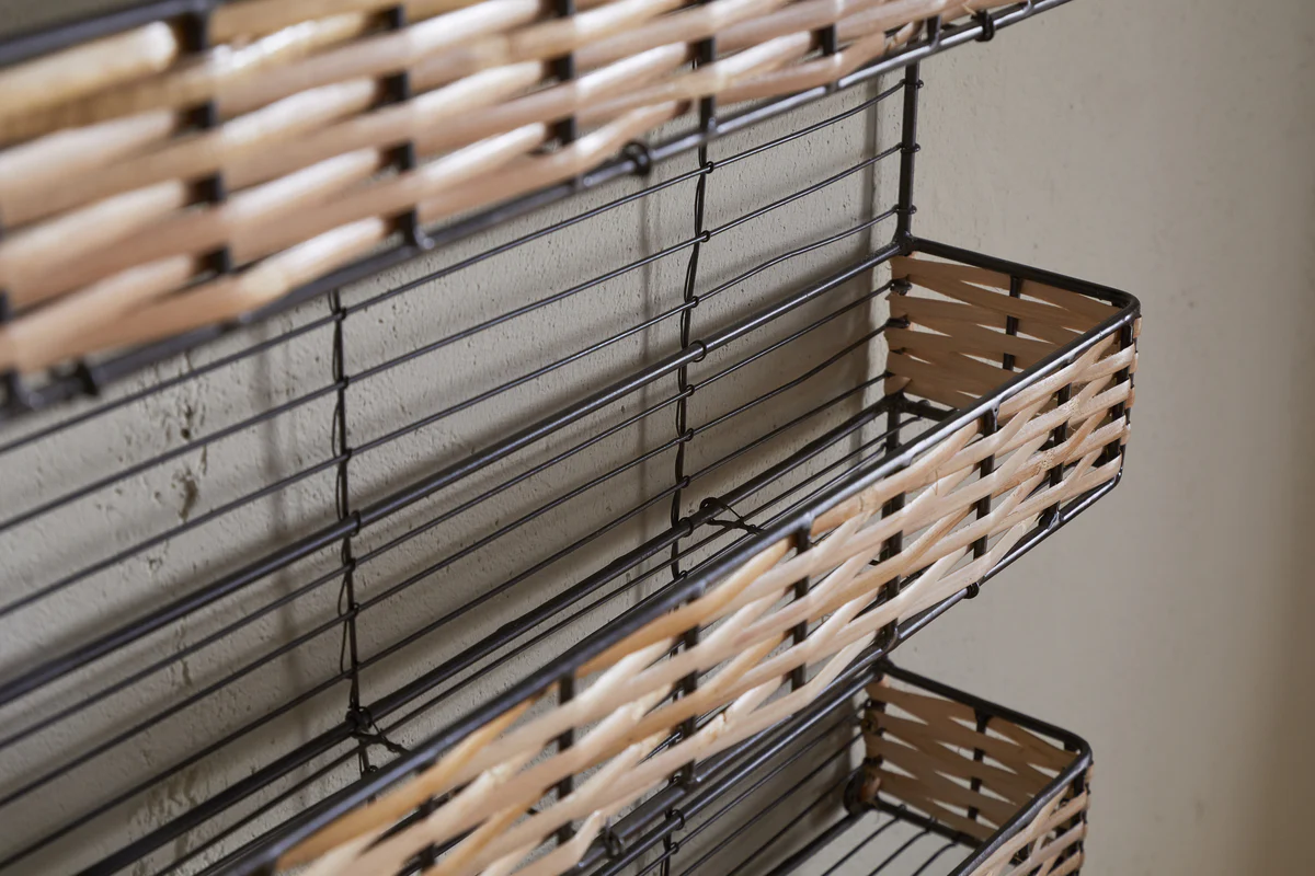 Montali Iron & Rattan Spice Rack - Natural - Image 5