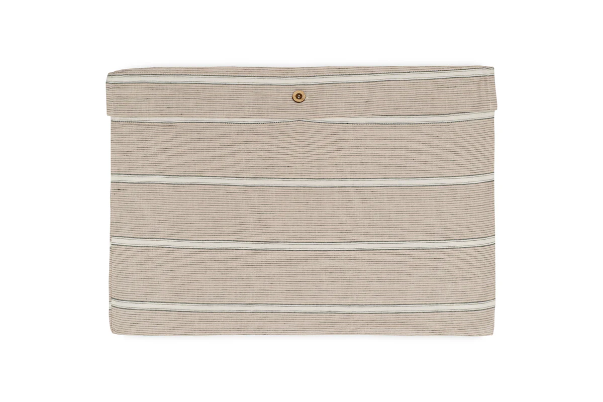Mora Hemp & Cotton Duvet Cover - Stone Grey - Image 5