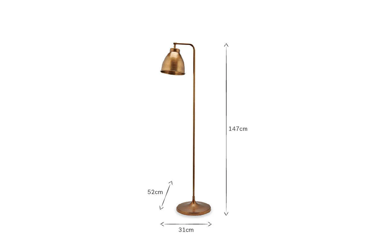 Muturi Floor Lamp - Antique Brass - Image 3
