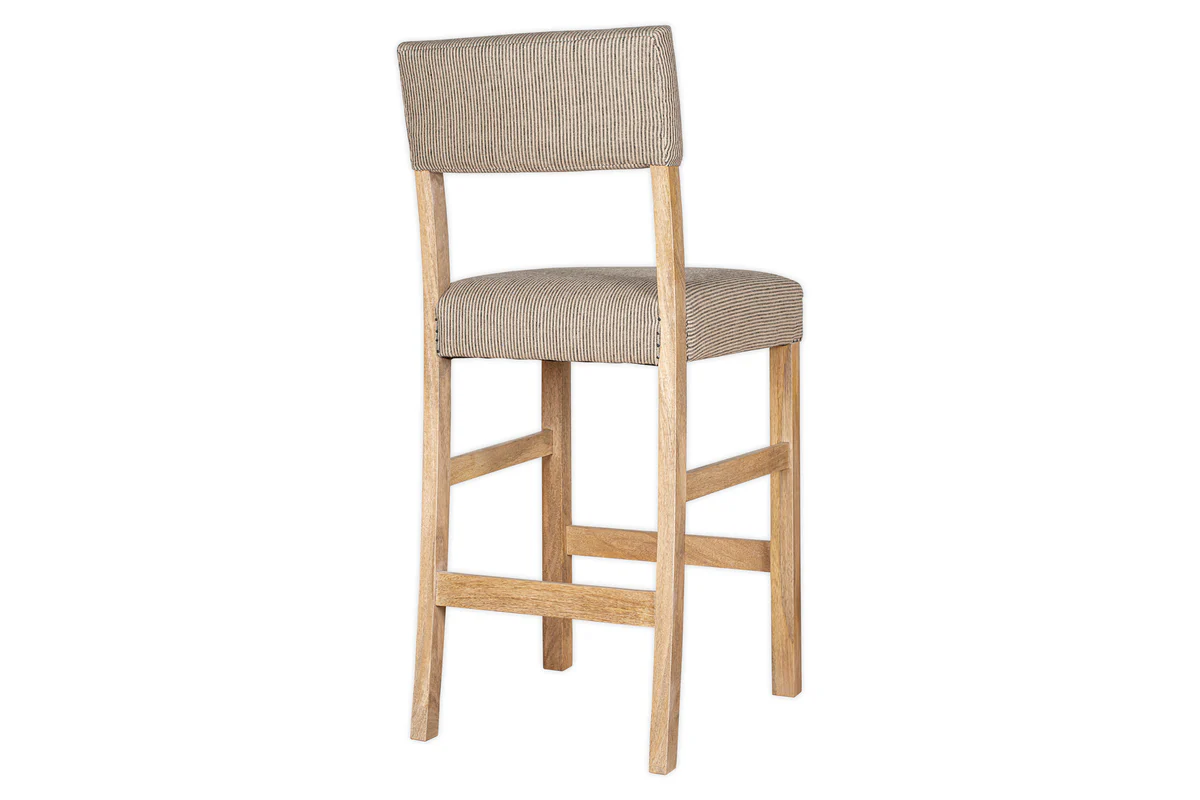 Nadeeka Linen Upholstered Counter Chair - Soft Grey - Image 11