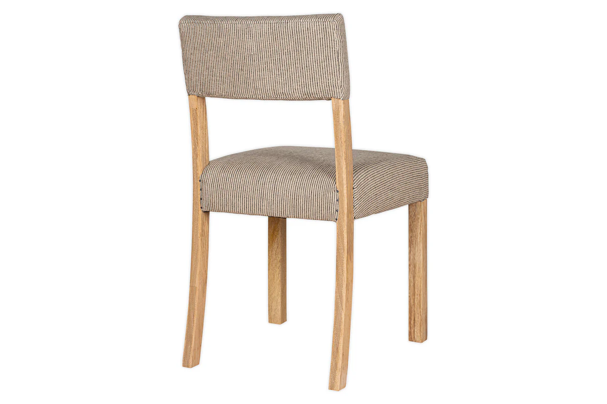 Nadeeka Linen Upholstered Dining Chair - Soft Grey - Image 9