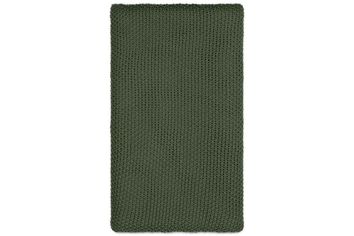 Nahan Moss Stitch Cotton Throw - Forest Green - Image 4