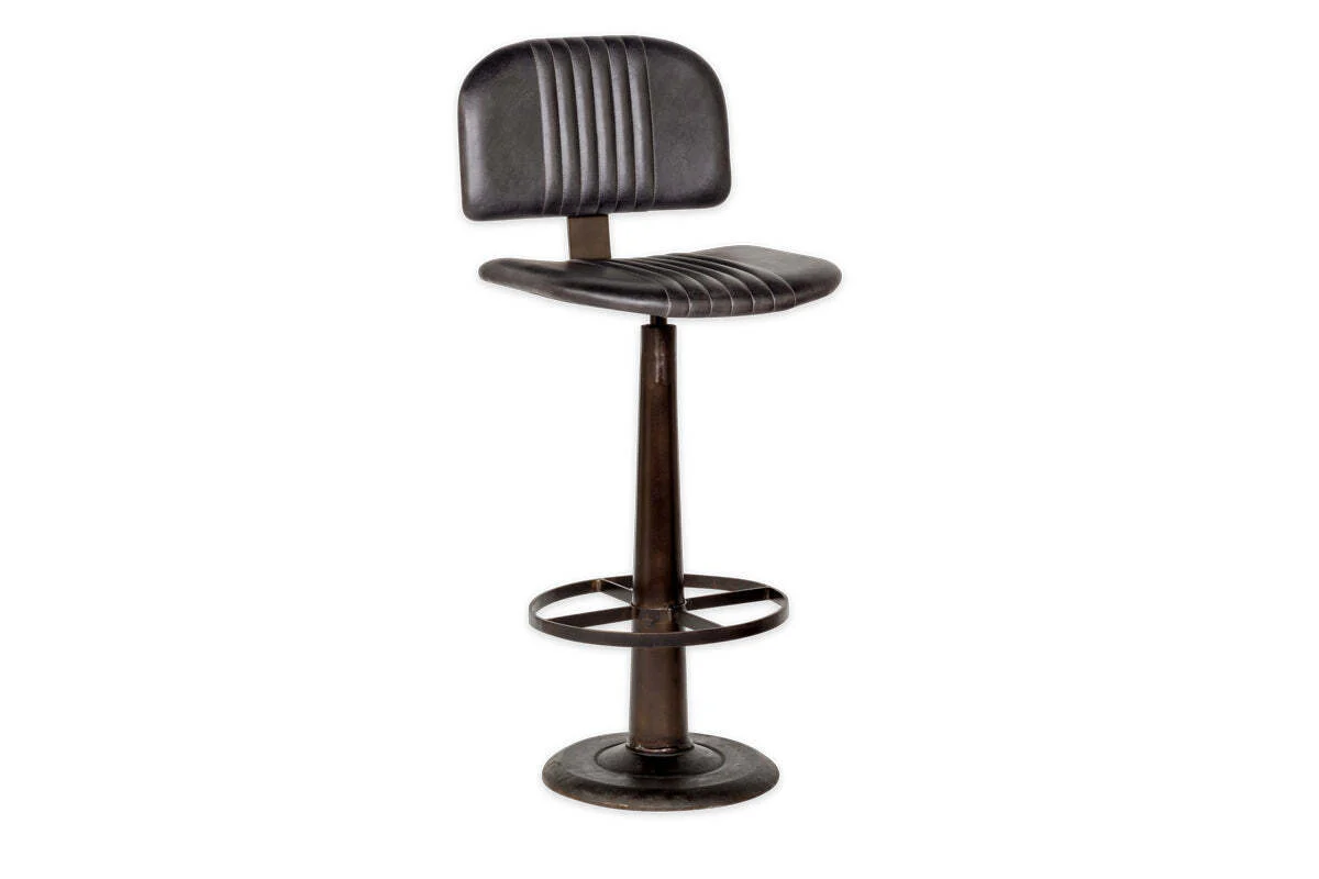 Narwana Bar Chair - Aged Black - Image 9