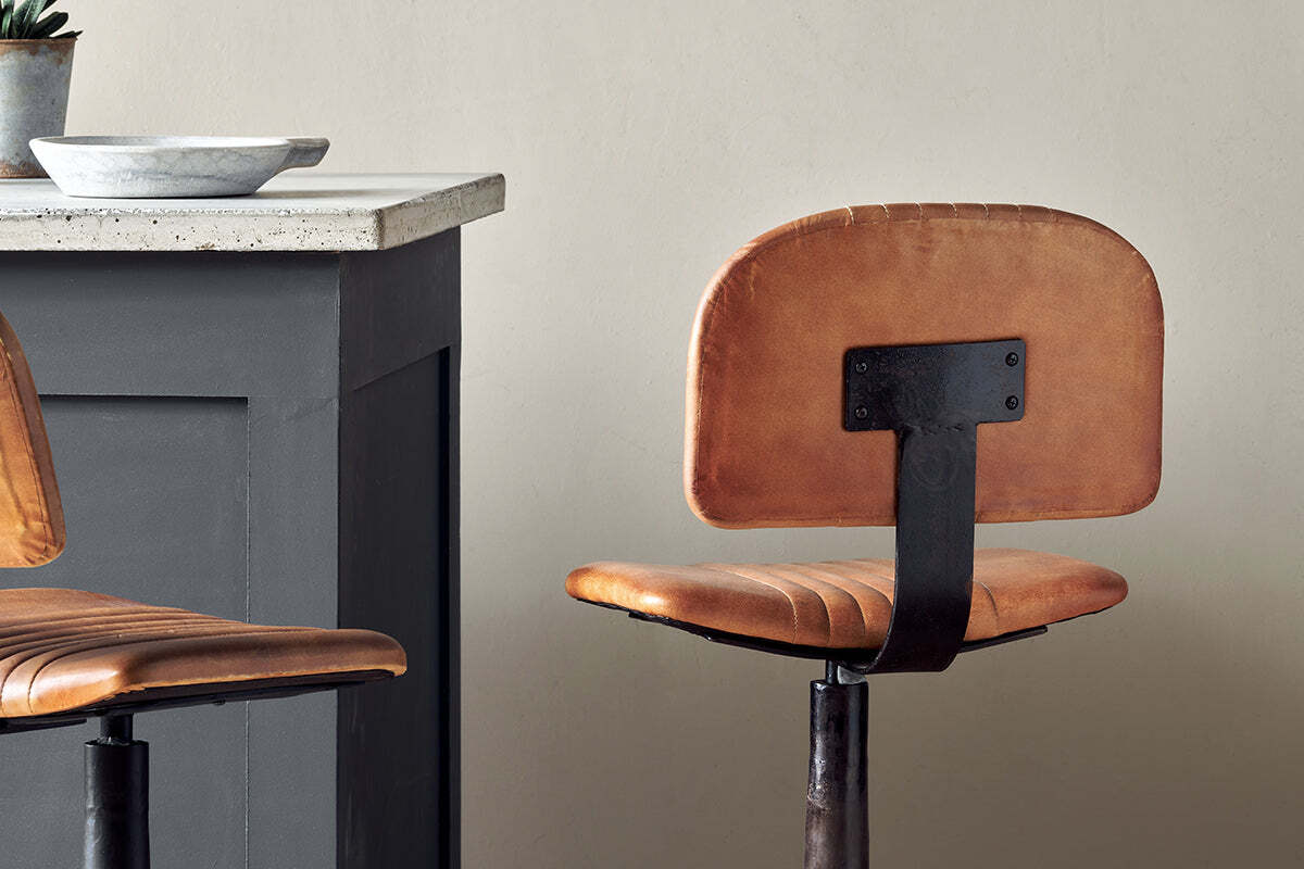 Narwana Bar Chair - Aged Tan - Image 3