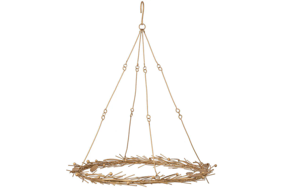 Natesa Hanging Wreath - Brass - Image 8