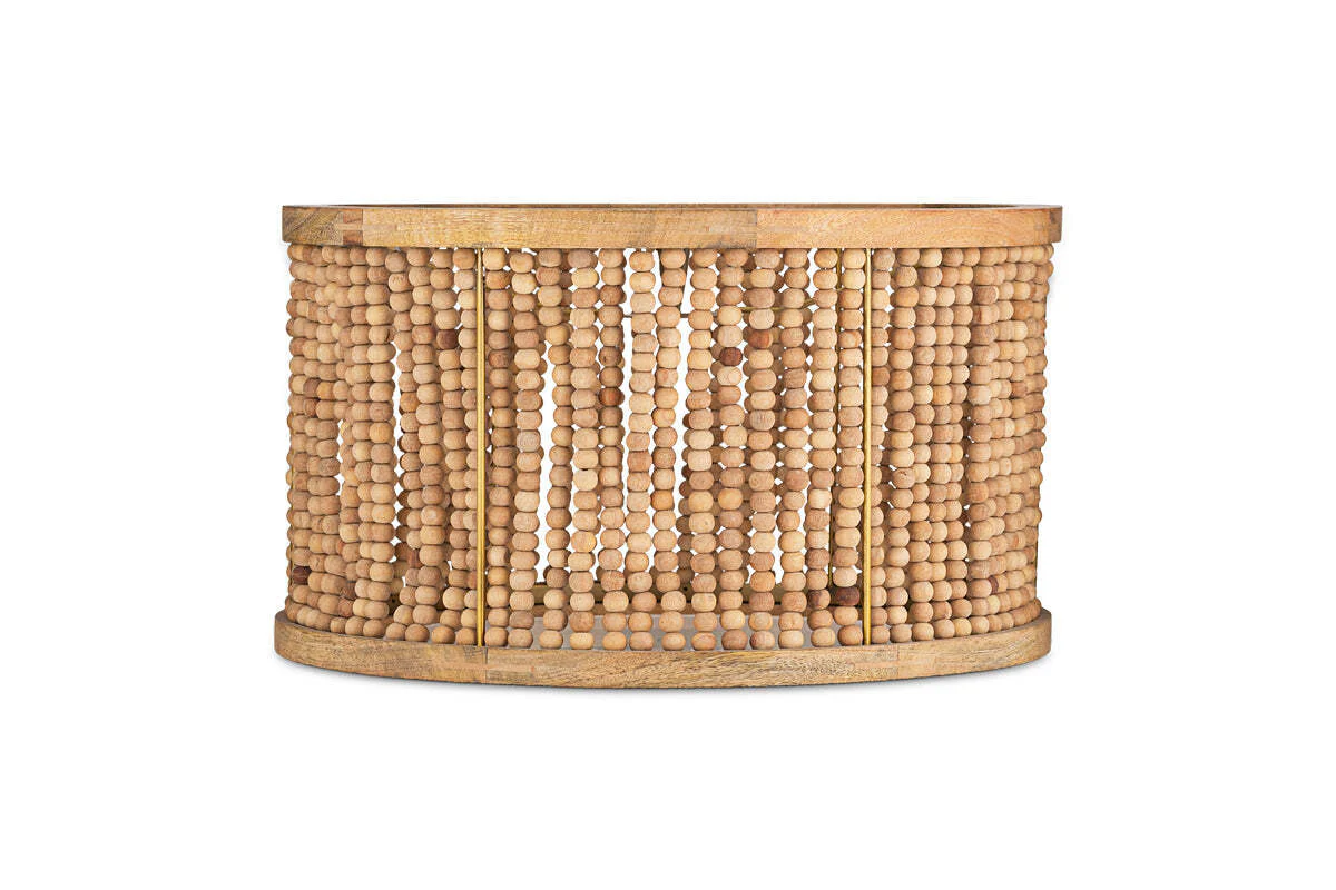Neela Mango Wood Lampshade - Natural - Image 15