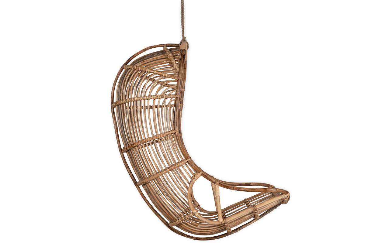 Nesari Rattan Hanging Chair - Natural - Image 10