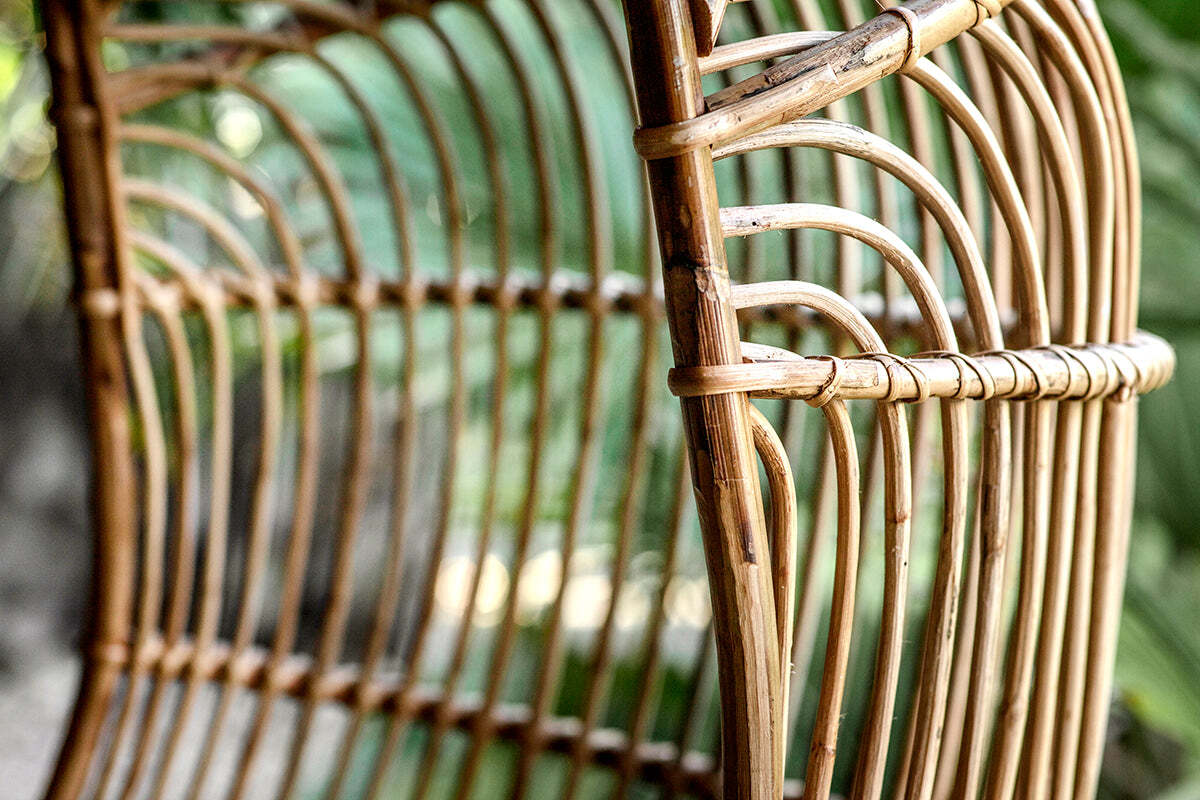 Nesari Rattan Hanging Chair - Natural - Image 3