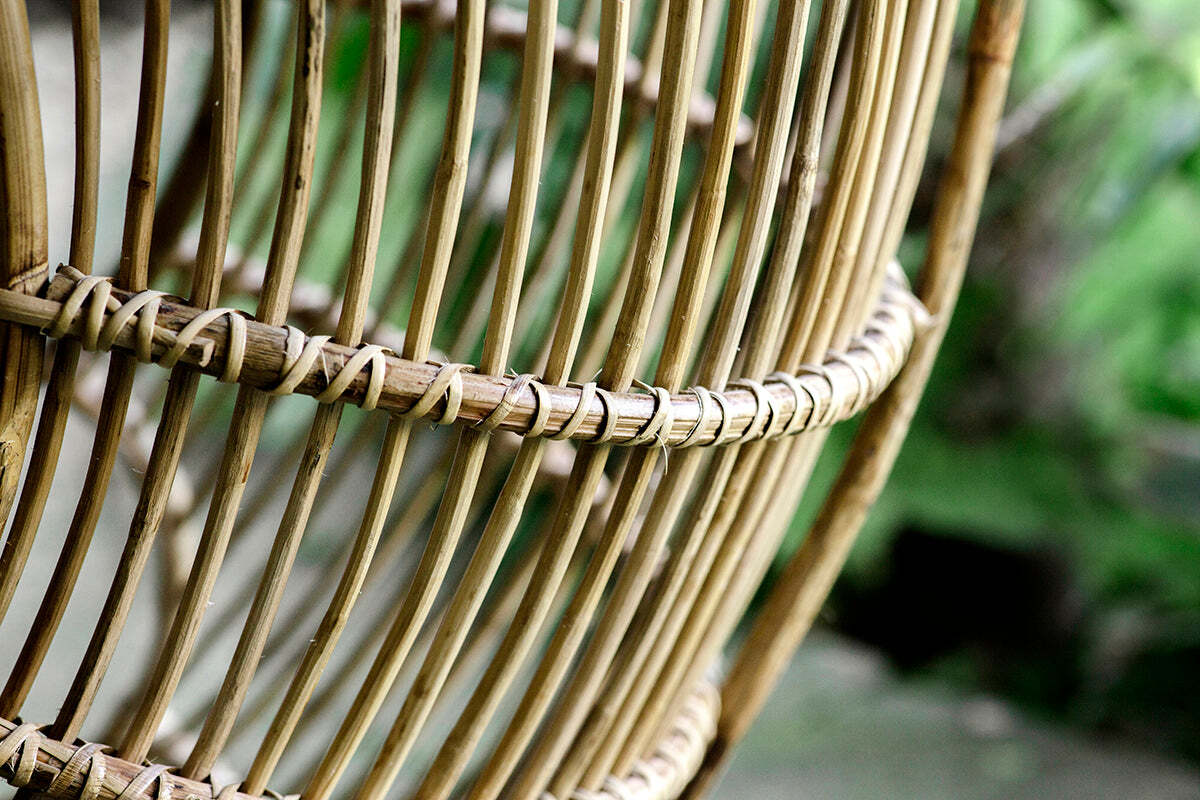 Nesari Rattan Hanging Chair - Natural - Image 4