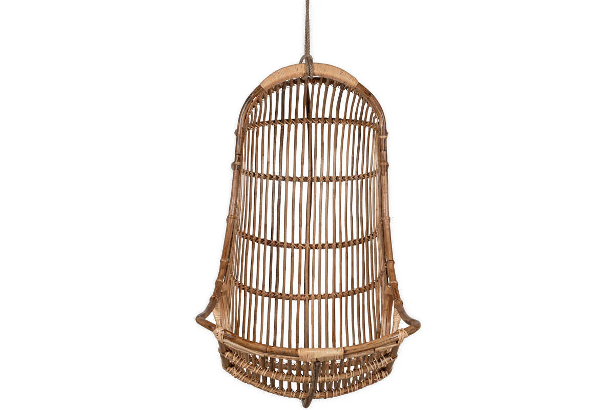 Nesari Rattan Hanging Chair - Natural - Image 9