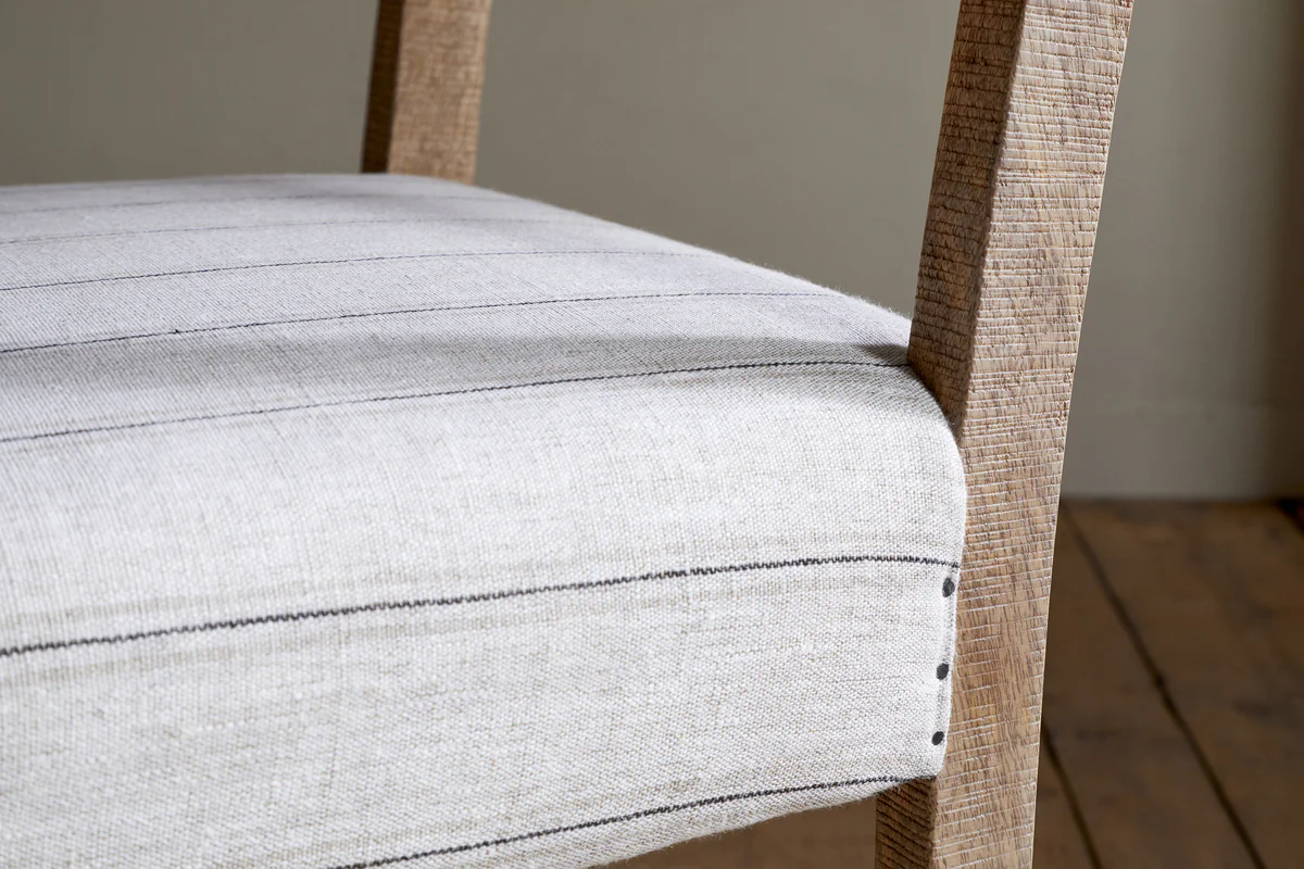 Nidhi Linen Upholstered Dining Chair - Natural - Image 6