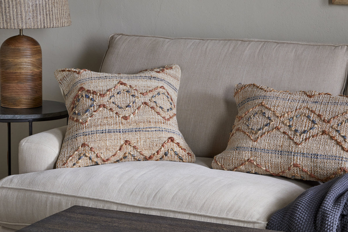 Nila Esha Cushion Cover - Rust & Indigo - Image 2