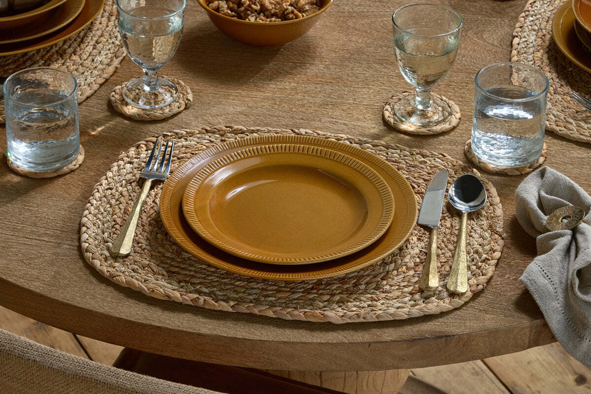 Nuwara Dinnerware Set  - Mustard (Set of 12) - Image 3
