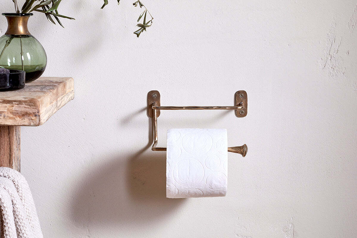 Olani Toilet Roll Holder - Antique Brass - Image 2