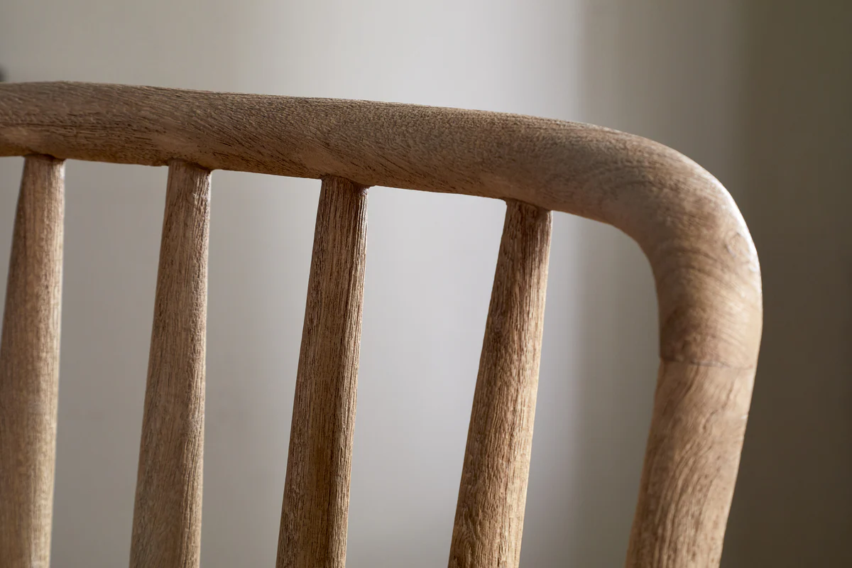 Om Mango Wood Dining Chair - Natural - Image 5
