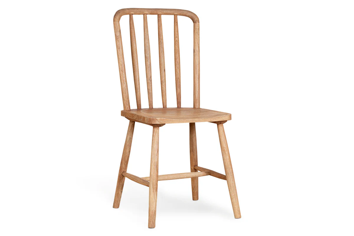 Om Mango Wood Dining Chair - Natural - Image 9