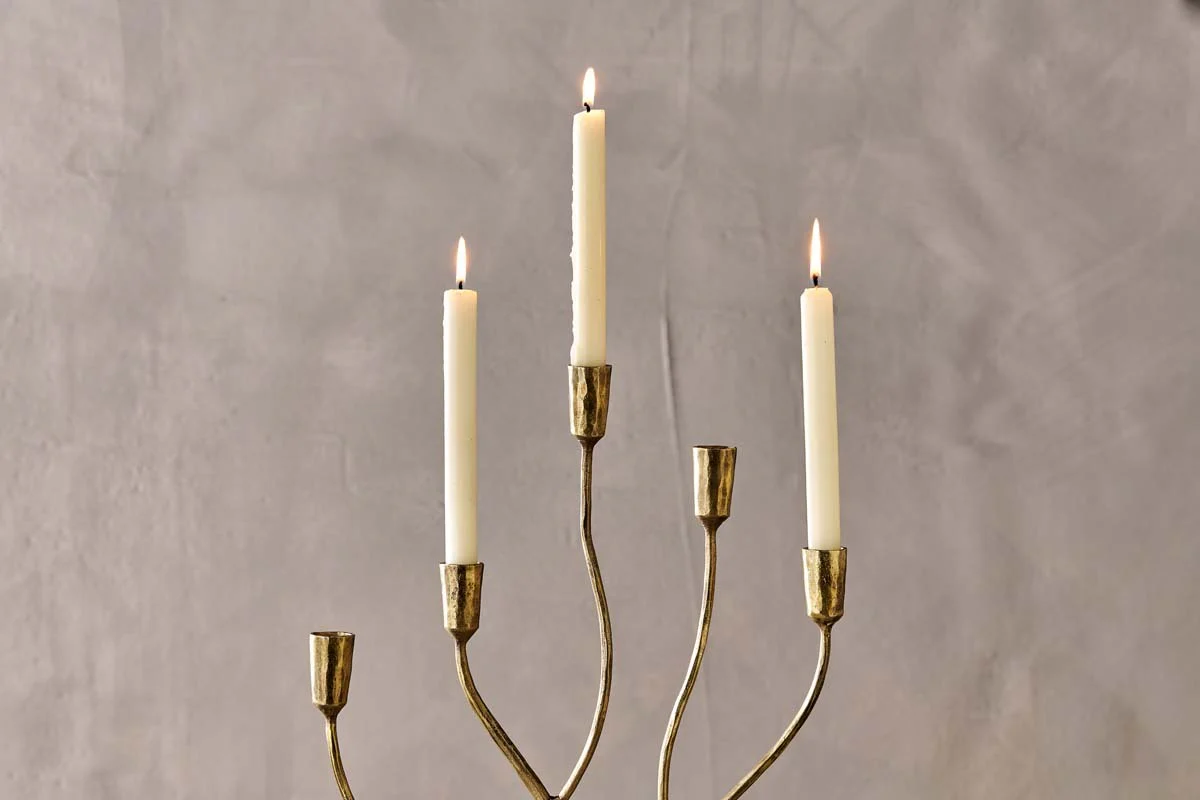 Palani Statement Candelabra - Antique Brass - Large - Image 4