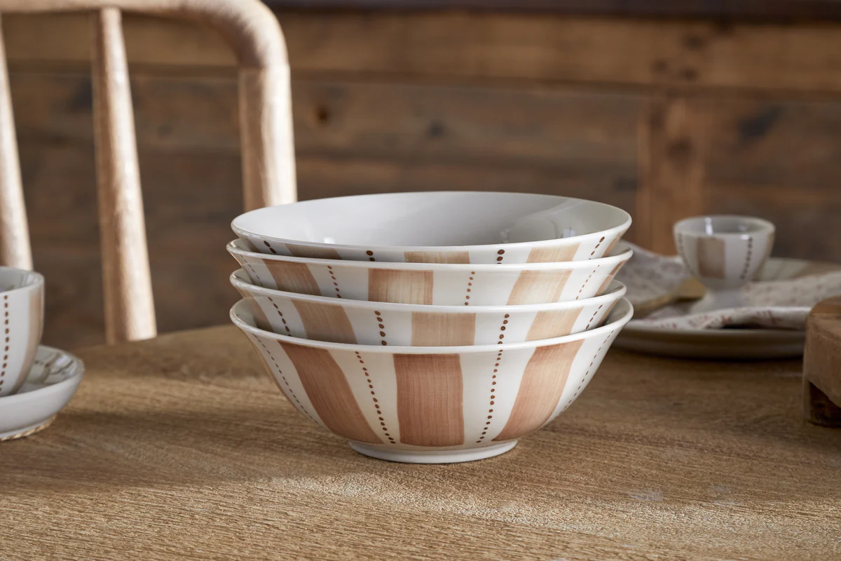 Patthar Dinnerware Set - Cream & Clay - (Set of 12) - Image 4