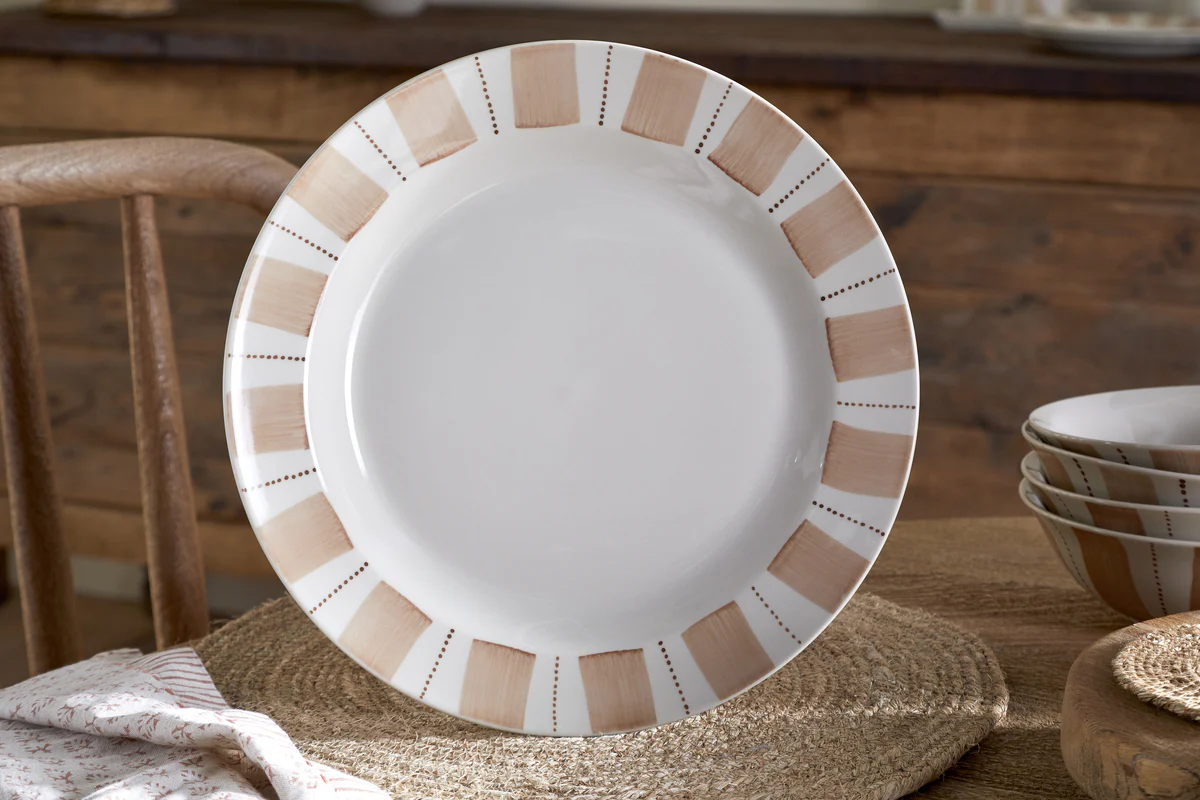Patthar Dinnerware Set - Cream & Clay - (Set of 12) - Image 6