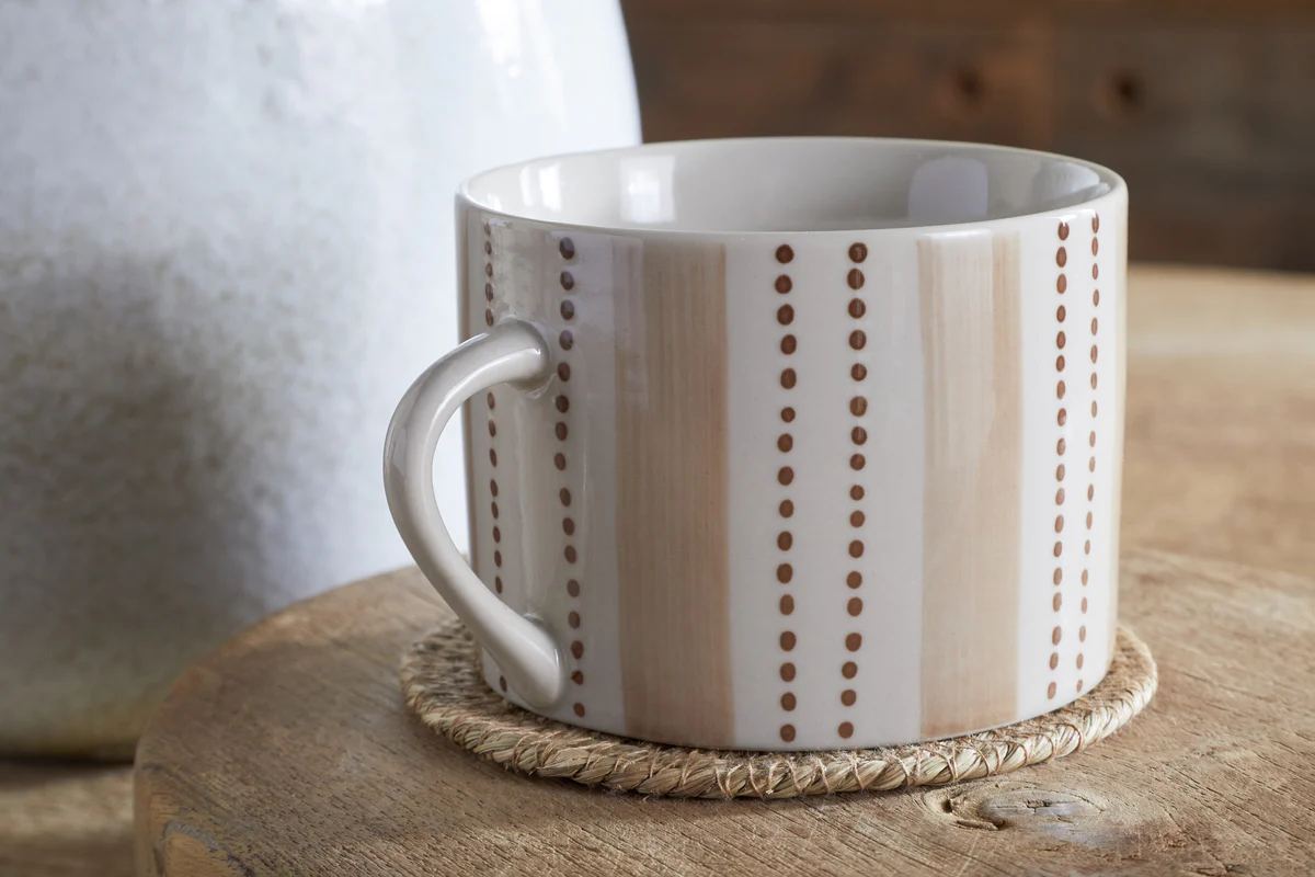 Patthar Mug - Cream & Clay - Large (Set of 2) - Image 2