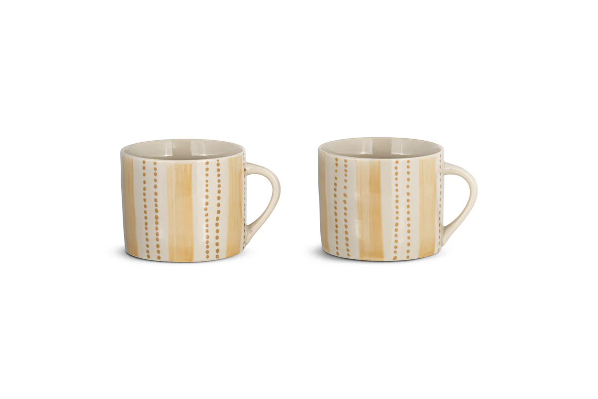 Patthar Mug - Cream & Sand - Small (Set of 2) - Image 3