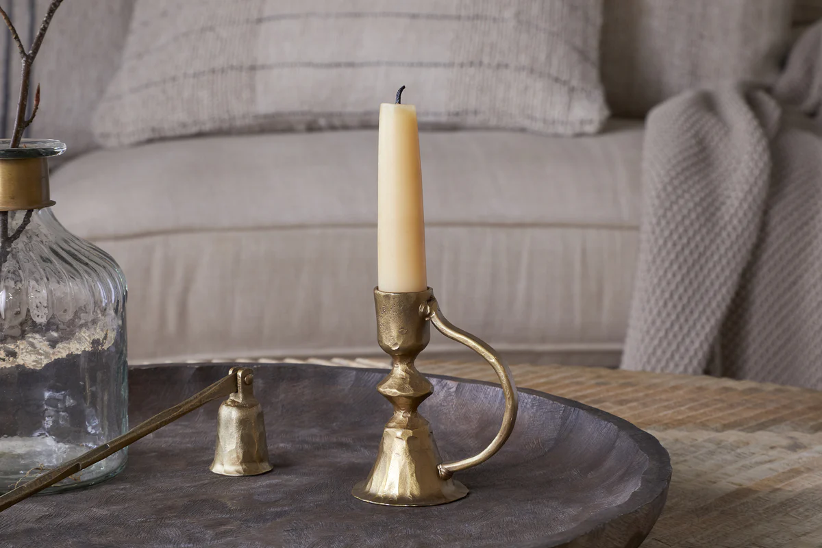 Prema Candle Holder - Antique Brass - Image 2