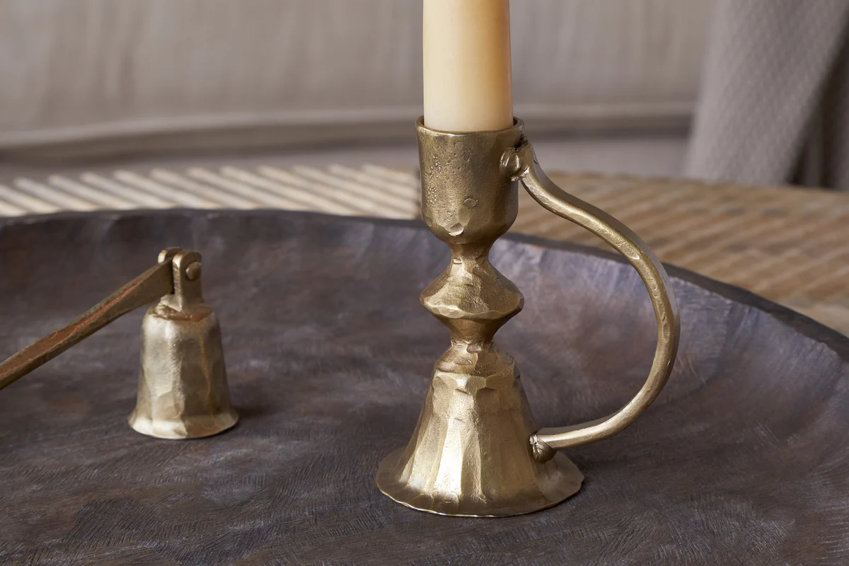 Prema Candle Holder - Antique Brass - Image 3