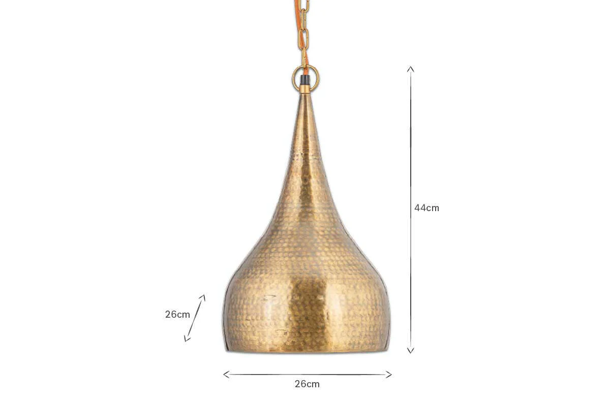 Quinn Hammered Metal Pendant - Small - Image 10