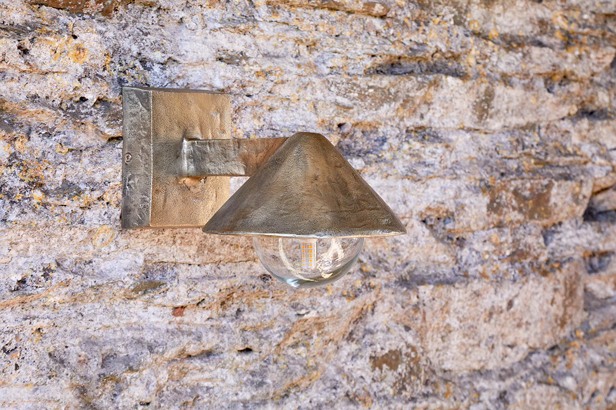 Rhya Outdoor Wall Lamp - Antique Brass - Image 2