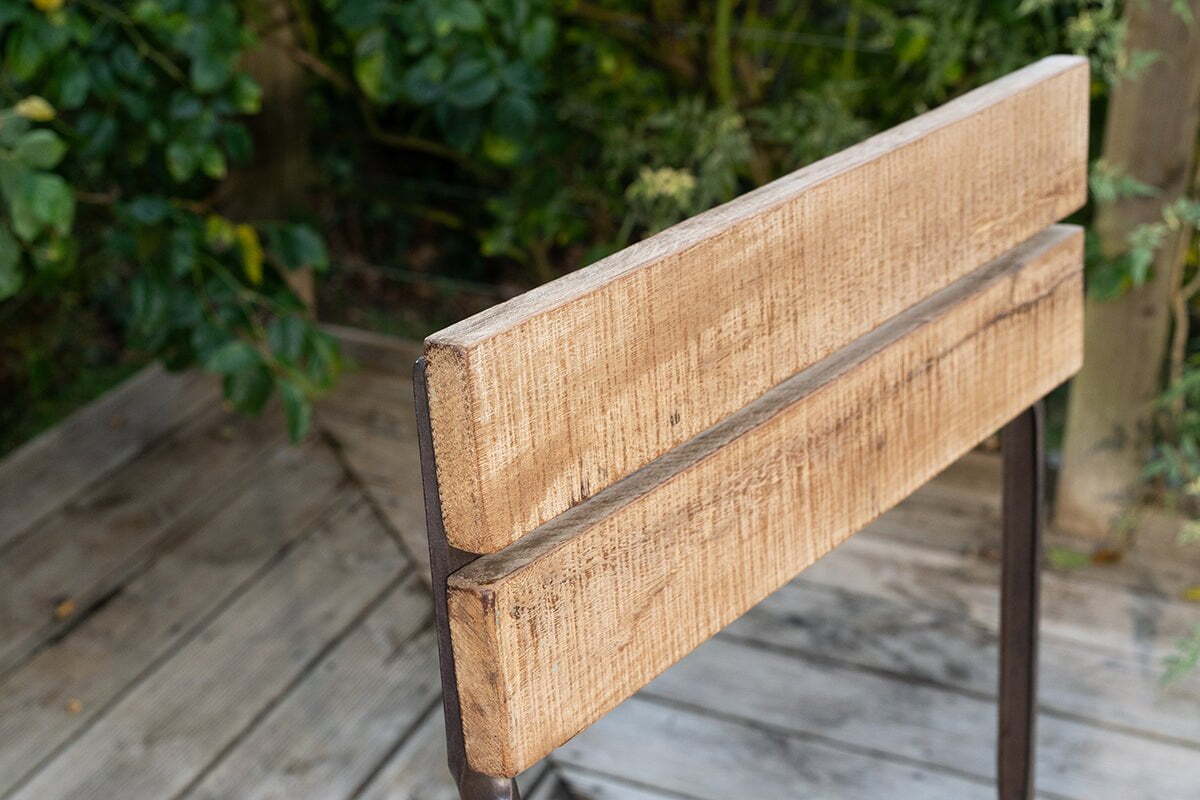 Rishikesh Reclaimed Wood & Iron Folding Chairs - (Set of 2) - Image 6