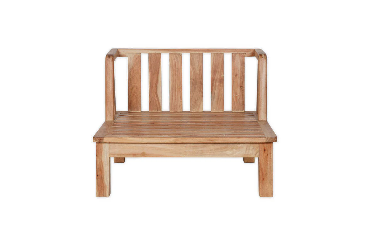 Sadhi Acacia Wood Outdoor Love Seat - Natural - Image 10