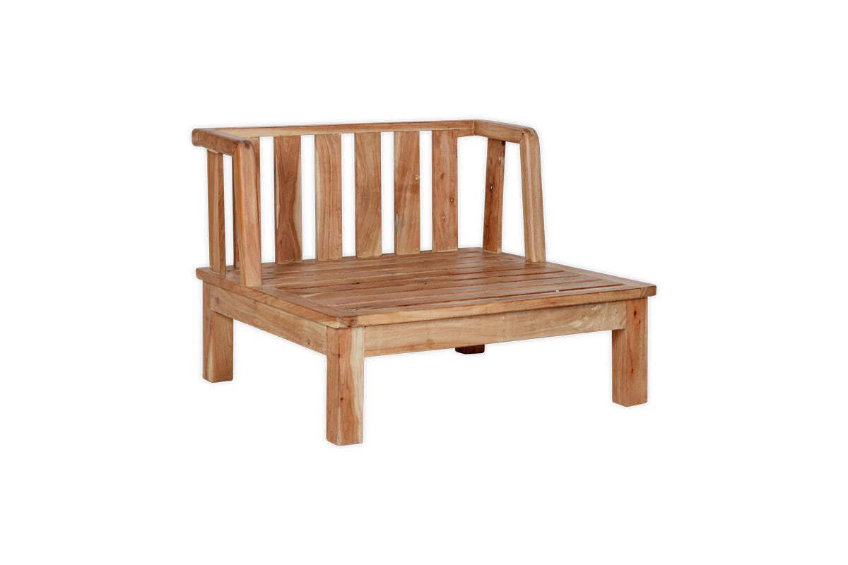 Sadhi Acacia Wood Outdoor Love Seat - Natural - Image 8