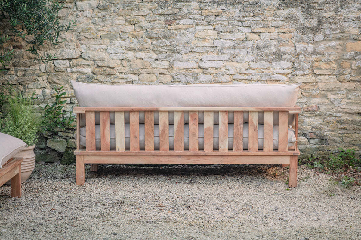 Sadhi Acacia Wood Outdoor Sofa - Image 4