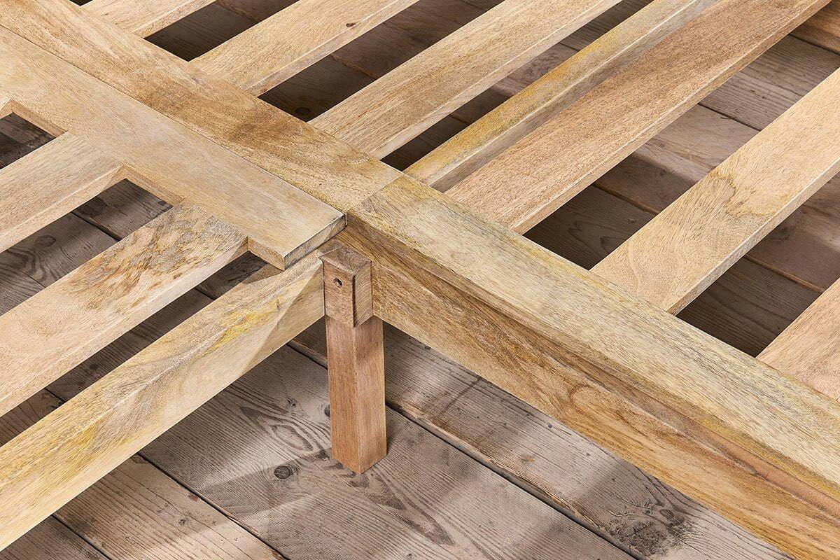 Saharsa Cane & Mango Wood Bed - Image 8