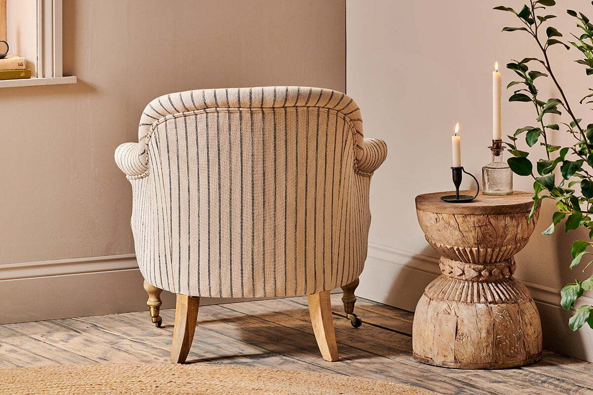 Sanja Stripe Armchair - Image 4