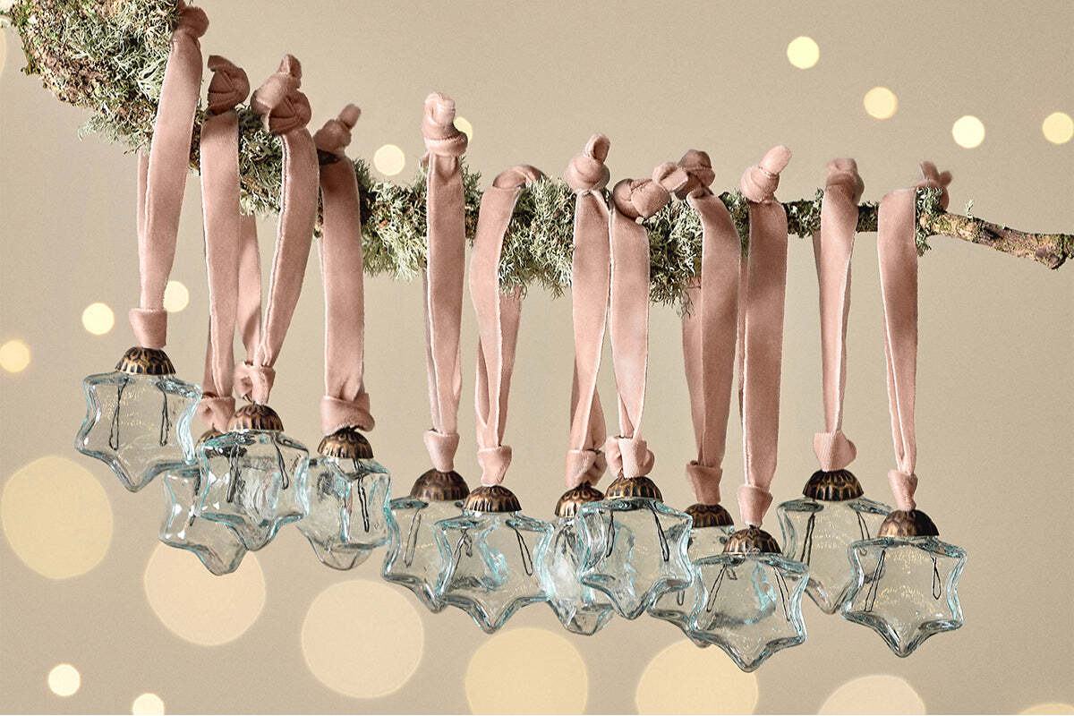 Sardi Star Baubles - Clear (Set of 12) - Image 3