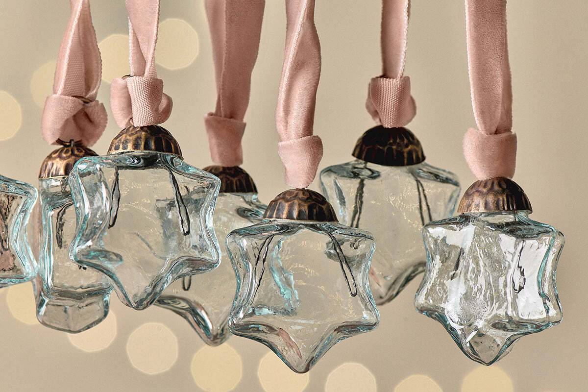 Sardi Star Baubles - Clear (Set of 12) - Image 4