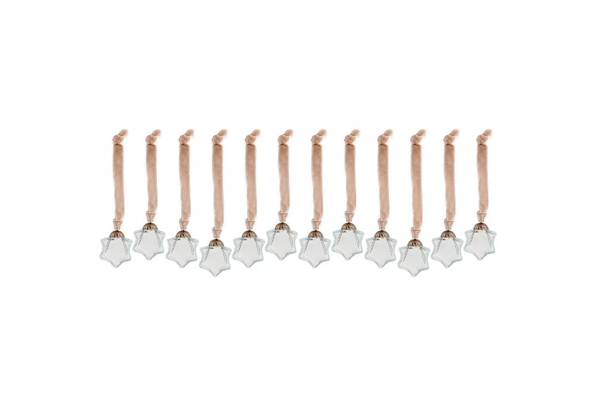 Sardi Star Baubles - Clear (Set of 12) - Image 5