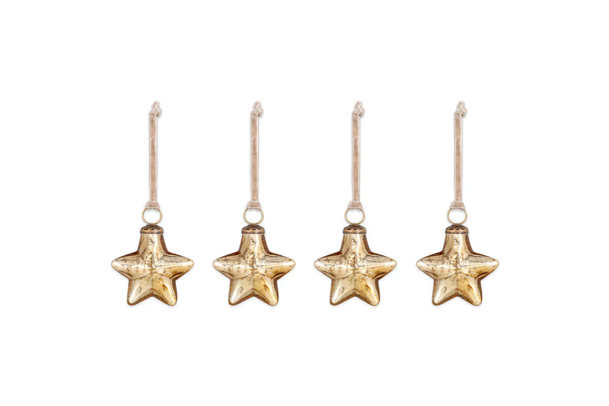 Sardi Star Baubles - Gold (Set of 4) - Image 4