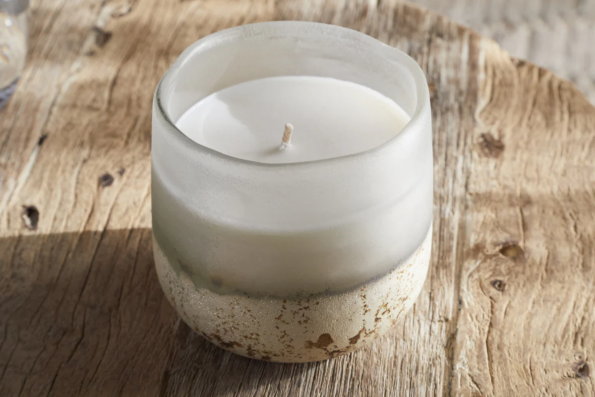 Sea Salt & Moss 1 Wick Scented Candle - Aged Smoke - Image 7