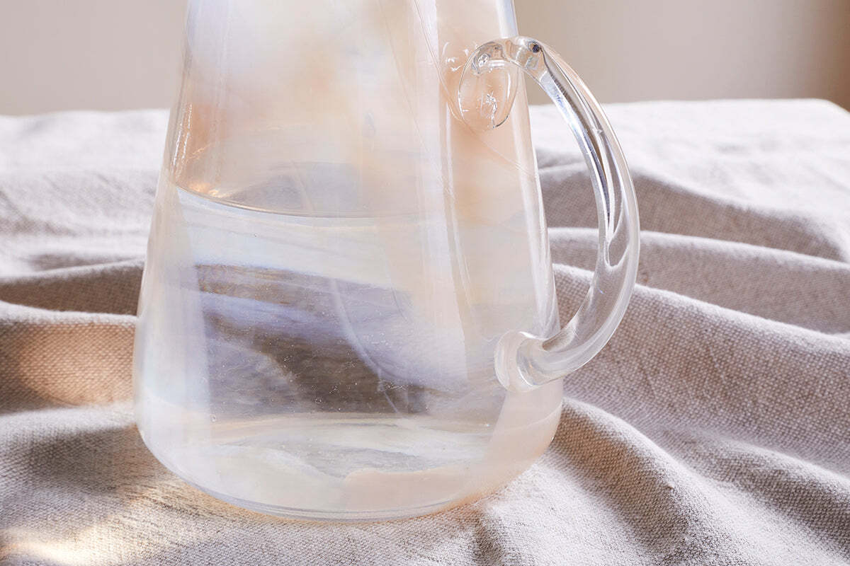 Shirali Marble Swirl Jug - Apricot - Image 3