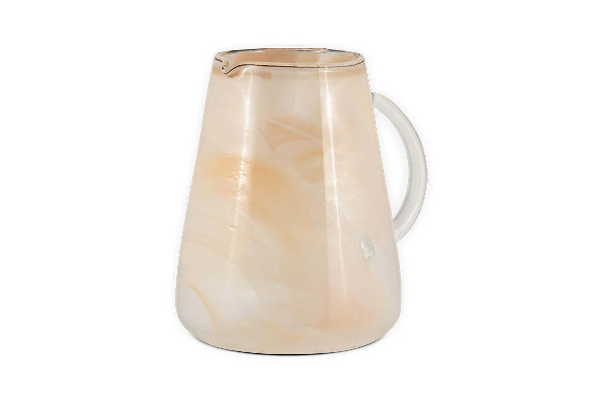 Shirali Marble Swirl Jug - Apricot - Image 4