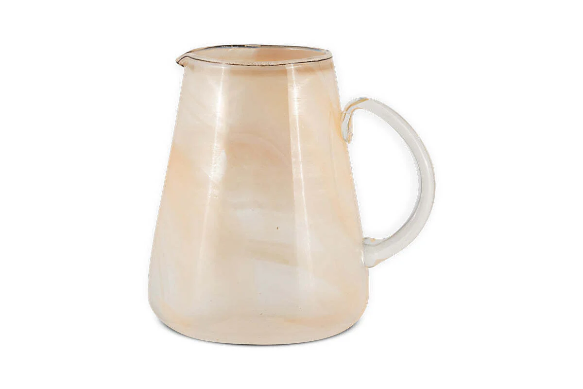 Shirali Marble Swirl Jug - Apricot - Image 5