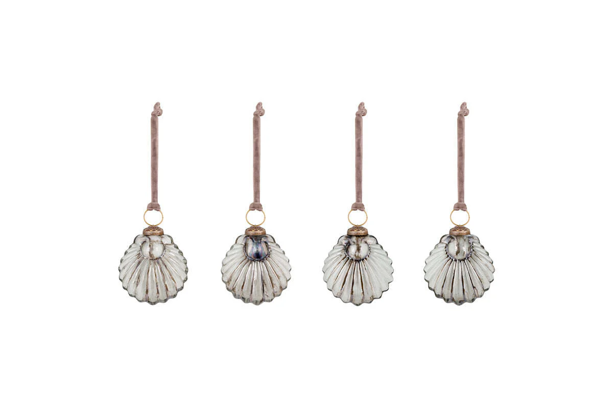 Sohni Shell Baubles - Gold & Cream - (Set of 4) - Image 5
