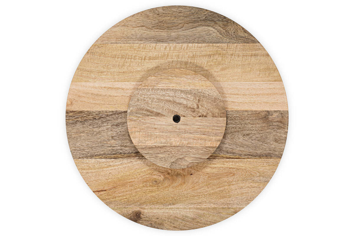 Soria Mango Wood Lazy Susan - Natural - Image 5