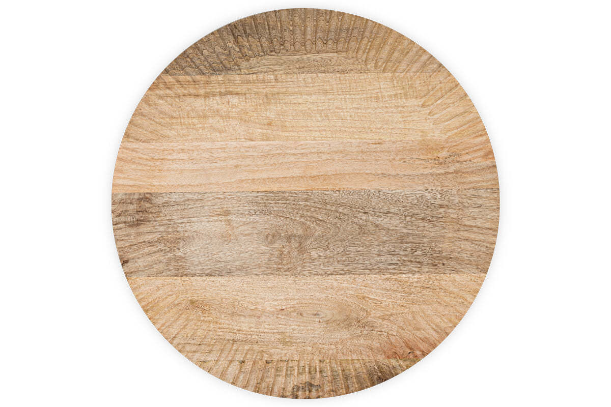 Soria Mango Wood Lazy Susan - Natural - Image 6