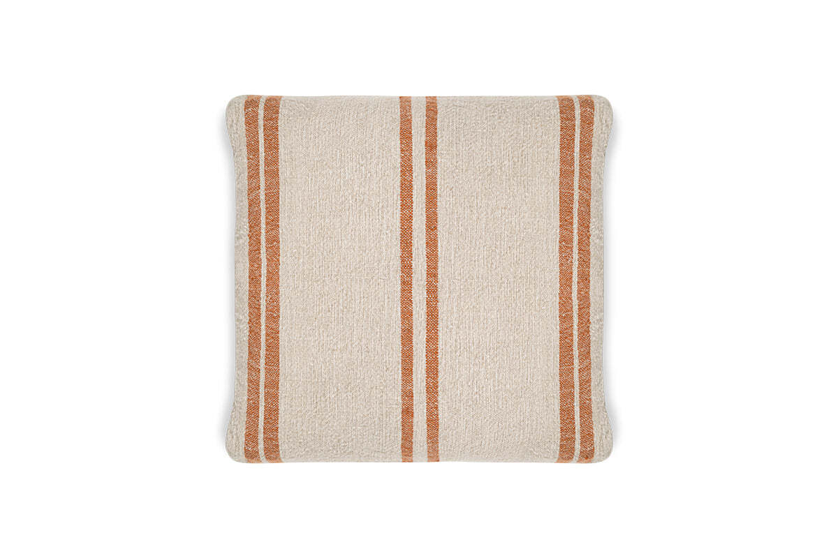 Tajana Linen Stripe Cushion Cover - Rust - Image 10